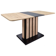 Раскладной стол обеденный COLIN D/C 68x110(145) Дуб артизан / Черный Intarsio