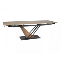 Раскладной стол обеденный GENESIS LEGNO 180(240)*90 дуб / черный / дуб GENESISD180 Signal