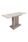Раскладной стол обеденный POLAR D/G 60x100(135) Дуб крафт серый / Глиняный серый Intarsio