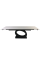 Стол OVIDIO CERAMIC 160(240)*90 белый дуб/черный каркас Intarsio