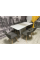 Стол обеденный раскладной обеденный Cosmo 110(145)х68 см Белая Аляска / Индастриал Intarsio