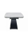 Стол обеденный раскладной INFINITY CERAMIC Белый Nature Cloud / Черный Диаметр 160(240)X95 Signal