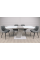 Стол обеденный раскладной обеденный Carvelo 140(180)x80 Белая Аляска / Индастриал Intarsio