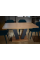 Стол обеденный раскладной Torino 140(180)x80 Блэквуд Ячменной / Графит Intarsio