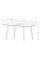 Стол обеденный раскладной Exen II 120(160)х80 см Белый Intarsio