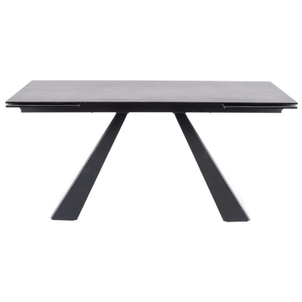 Стол обеденный SALVADORE CERAMIC II 120(180)X80 Серый / Черный мат SALVADORECII120 Signal