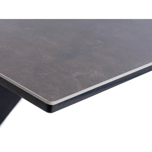 Стол обеденный SALVADORE CERAMIC II 120(180)X80 Серый / Черный мат SALVADORECII120 Signal