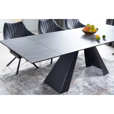 Стол обеденный SALVADORE CERAMIC II 120(180)X80 Серый / Черный мат SALVADORECII120 Signal