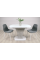 Стол обеденный раскладной Sheridan 110(145)x68 см Белая Аляска / Индастриал Intarsio