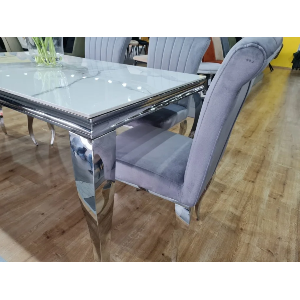 Стол обеденный PRINCE CERAMIC 150*90 белый CALACATTA/хром PRINCEBCH150 Signal
