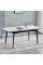 Стол обеденный раскладной BERLIN CERAMIC белый глянець / черный 140(180)X80 Intarsio