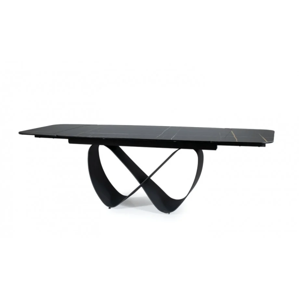 Стол обеденный раскладной INFINITY CERAMIC 160(240)*95 черный AZARIO BLACK/черный мат INFINITYCBC160 Signal