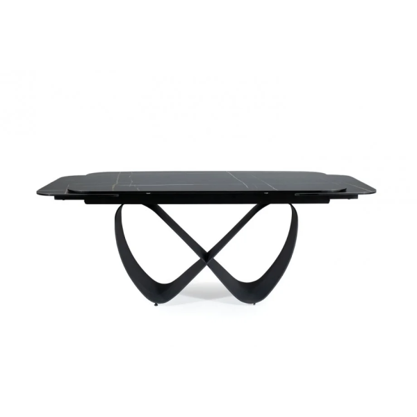Стол обеденный раскладной INFINITY CERAMIC 160(240)*95 черный AZARIO BLACK/черный мат INFINITYCBC160 Signal