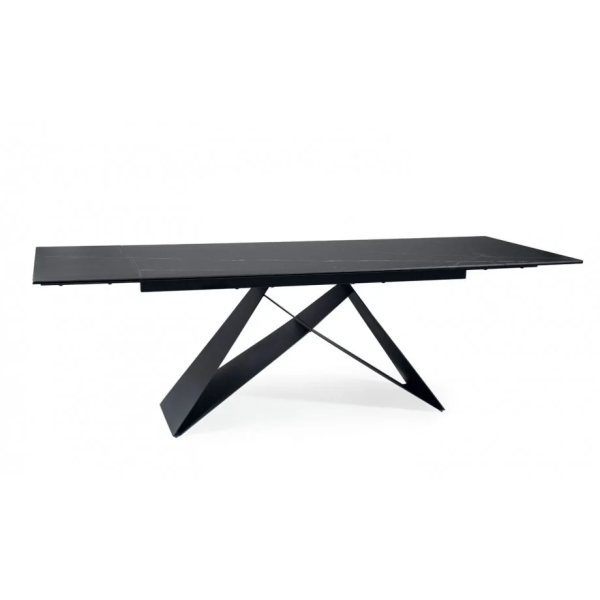 Стол обеденный раскладной WESTIN CERAMIC 160(240)*90 черный SAHARA NOIR/черный мат WESTINCCC160 Signal