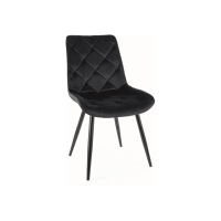 Стул кухонный RALPH VELVET черный каркас/черный BL.19 RALPHVCC Signal