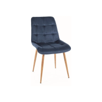 Стул кухонный CHIC D VELVET дуб каркас/синий BL.86 CHICDVDGR Signal
