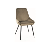 Стул кухонный COBE VELVET черный каркас/оливковый BL.77 COBEVCOL Signal