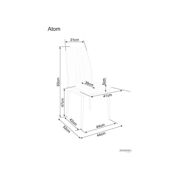Кресло ATOM VELVET Черный / Бежевый ATOMVCBE Signal
