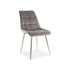 Стул CHIC VELVET хром каркас / серый BLUVEL 14 CHICVCHSZ Signal