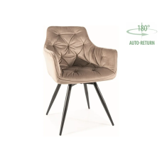 Стул MANGO VELVET Черный / BLUEVEL Беж 40 MANGOVCCBE Signal