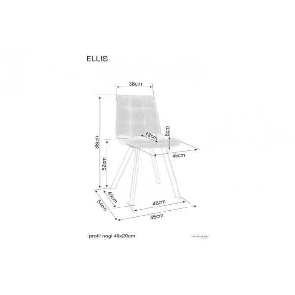 Кресло ELLIS BJORN Черный каркас / Оливковый 77 ELLISBJCOL Signal