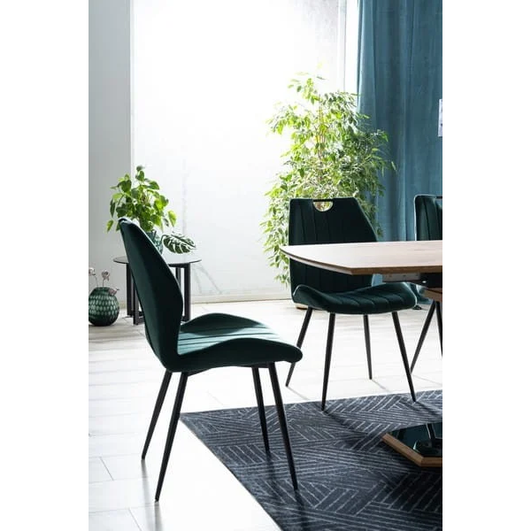Стул ARCO VELVET черный каркас / зеленый BLUVEL78 ARCOVCZ Signal
