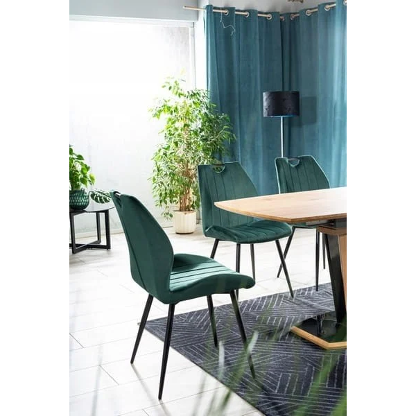 Стул ARCO VELVET черный каркас / зеленый BLUVEL78 ARCOVCZ Signal