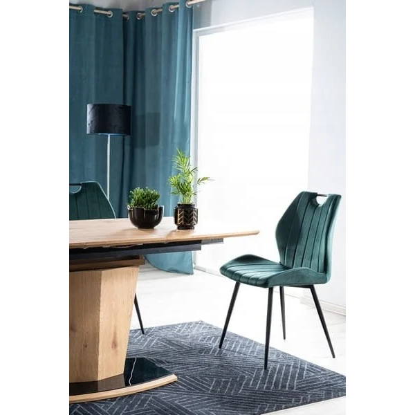 Стул ARCO VELVET черный каркас / зеленый BLUVEL78 ARCOVCZ Signal
