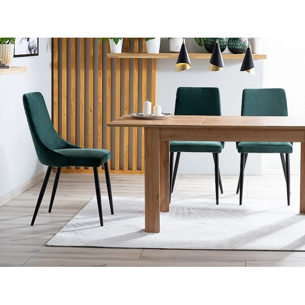 Стул PIANO B VELVET черный каркас / зеленый BLUVEL 78 PIANOBVCZ Signal