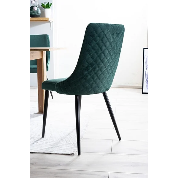 Стул PIANO B VELVET черный каркас / зеленый BLUVEL 78 PIANOBVCZ Signal