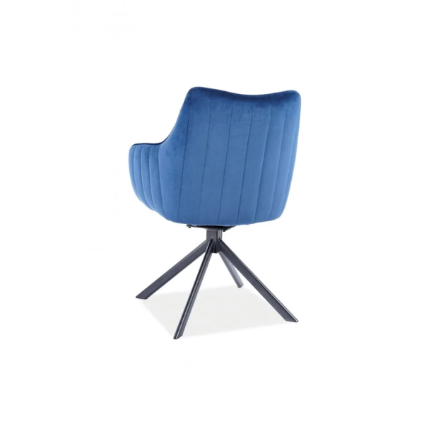 Стул AZALIA VELVET черный каркас / синий BLUVEL 86 AZALIAVCG Signal