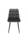 Стул CHIC MATT VELVET 85 черный каркас / серый CHICMVCSZ Signal
