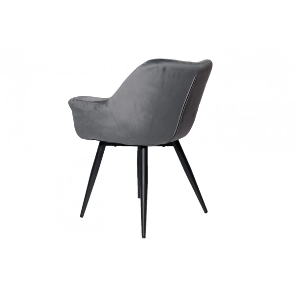 Стул обеденный ELEGANT Серый Велюр Intarsio
