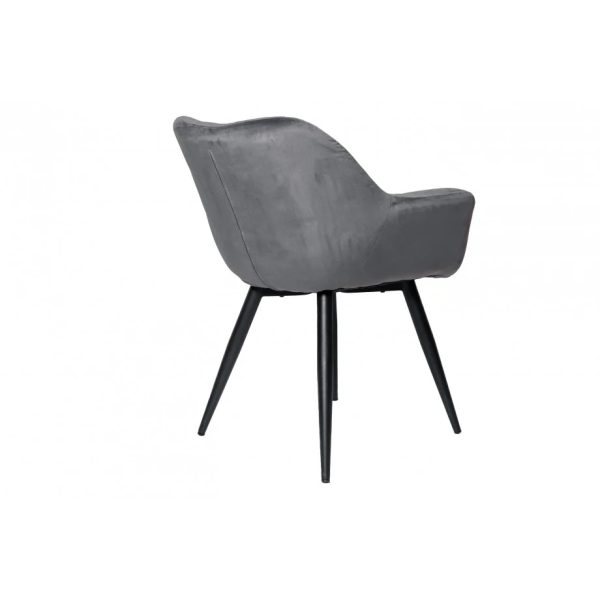 Стул обеденный ELEGANT Серый Велюр Intarsio