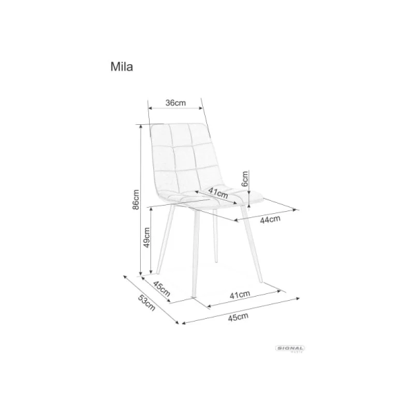 Стул Mila Velvet Зеленый / Черный MILAVCZ Signal