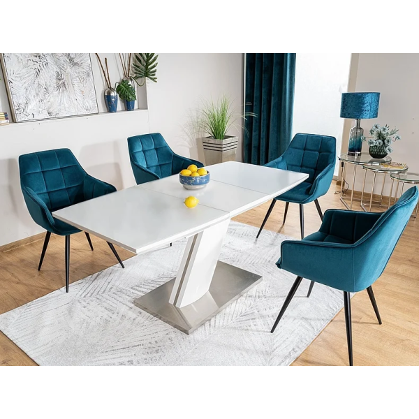 Стул LILIA VELVET черный каркас / БИРЮЗА BLUVEL 85 LILIAVCTU Signal