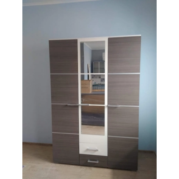Шкаф Круиз 3Д Белый/Дакар Мир Мебели