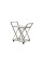 Сервировочный стол K-01 прозрачный + серебро Vetro Mebel