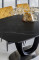Керамічний стіл TML-825 неро маркіна + чорний Vetro Mebel