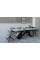 Керамический стол Бруно TML-880 белый мрамор + черный Vetro Mebel