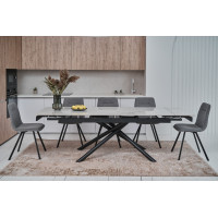Керамічний стіл TML-819 вайт клауд + чорний Vetro Mebel