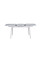 Керамічний стіл  TM-76 вайт клауд + білий Vetro Mebel