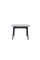 Керамический стол TM-85 белый мрамор + черный Vetro Mebel