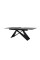 Керамічний стіл Бруно TML-880 неро маркіна + чорний Vetro Mebel