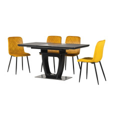 Керамічний стіл TML-860-1 чорний онікс Vetro Mebel