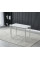 Обідній керамічний стіл TM-110 білий мармур + білий Vetro Mebel