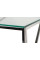 Журнальний стіл CF-1 прозорий + срібло Vetro Mebel