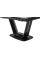 Керамический стол TML-870 белый мрамор + черный Vetro Mebel