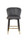 Полубарный стул B-126 серый + черный Vetro Mebel