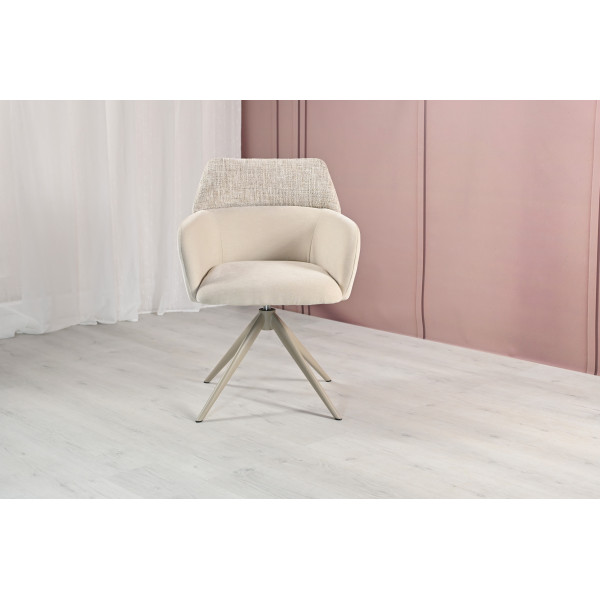 Стілець поворотний R-165 тофу + капучино Vetro Mebel
